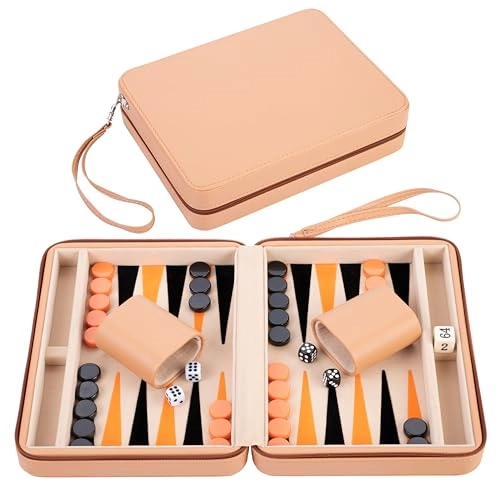 Travel Bag Backgammon - Faux Leather