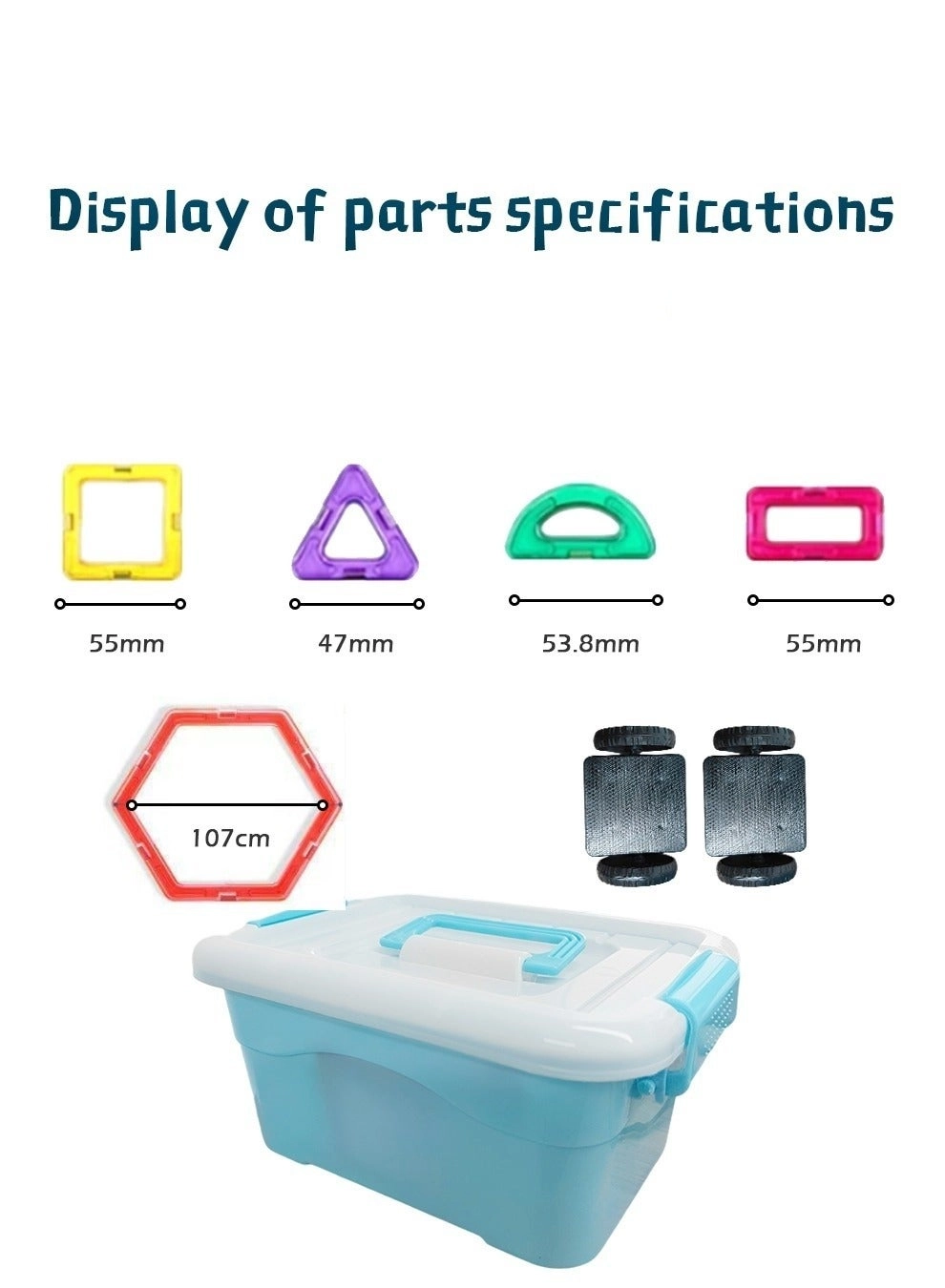 Magnetic Blocks - Robots 118pcs