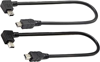 zdyCGTime USB 2.0 Mini B Male Extender Cable USB 2.0 Mini B Male to USB 2.0 Mini B Male 0.28m Pack