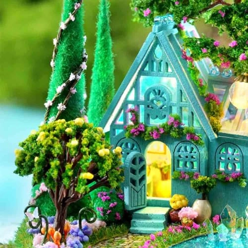 Miniature Dollhouse - Creative Room with Furniture