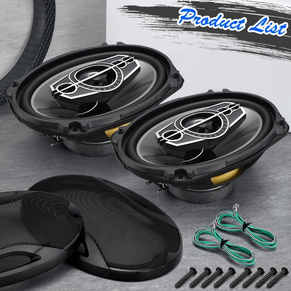 6x9 5-Way Coaxial Car Speakers