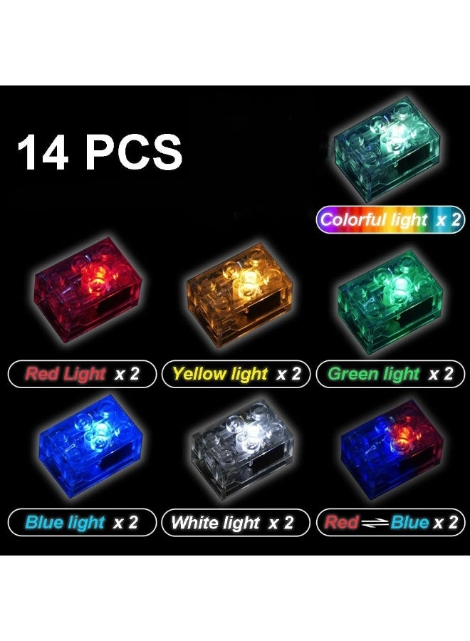 LED Light Up Kit - 14pcs Classic Transparent 2x3
