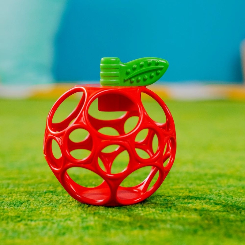 Oball Easy Grasp Apple Teether - Red