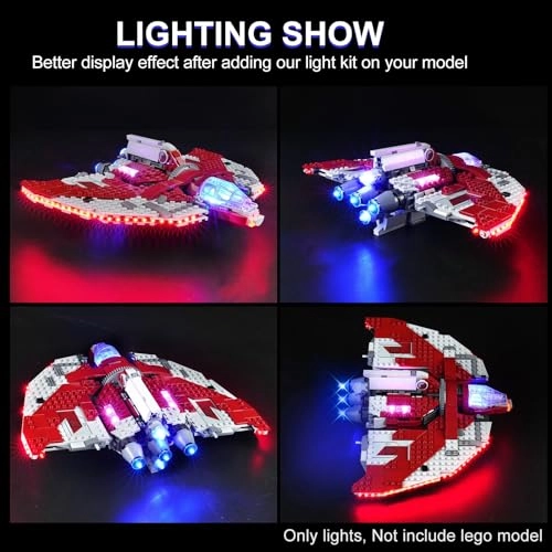 Star Wars Ahsoka Tano's T-6 Jedi Shuttle 75362 LED Lighting Kit