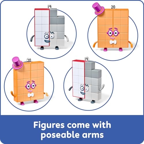 Numberblocks Friends Nineteen and Twenty Figure Pack - 3 to 5 years 2 pieces
