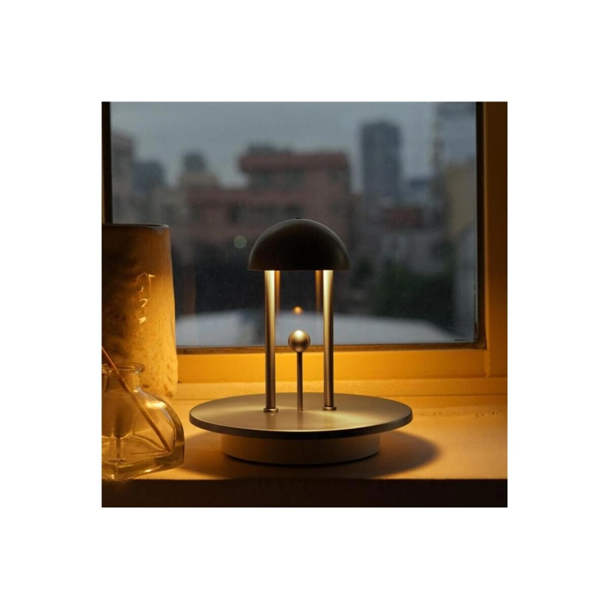 LED Bedside Table Lamp - Sensor Control Dimmable Rechargeable