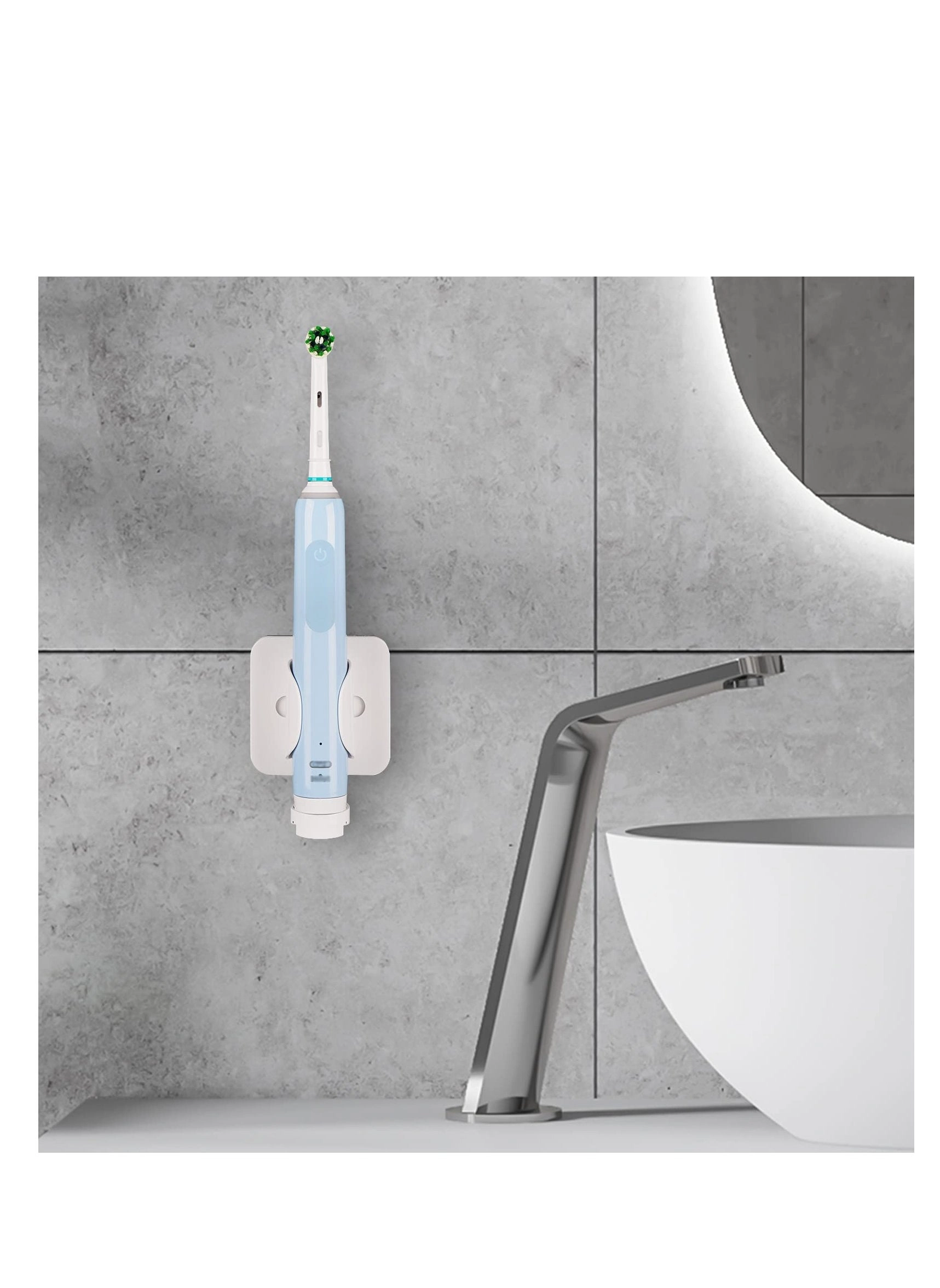 Electric Toothbrush Holder - Any toothbrush and electric toothbrush heads Wall-Mounted