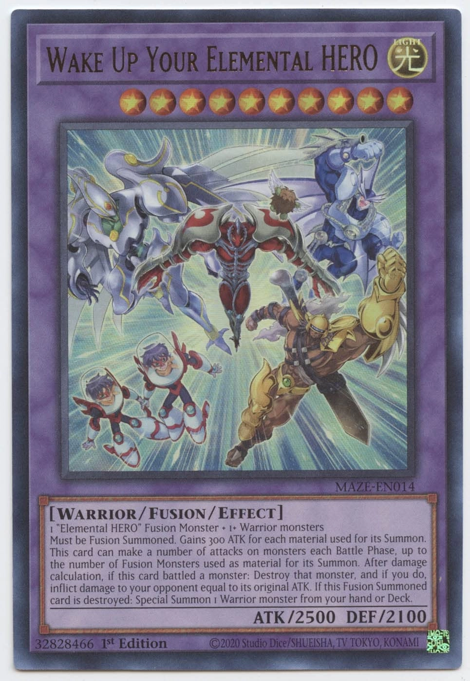 Yu-Gi-Oh! Wake Up Your Elemental Hero MAZE-EN014 - 1pcs