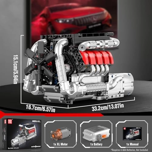 10203 V8 Engine Engineering - 8 years+ 1169 pieces