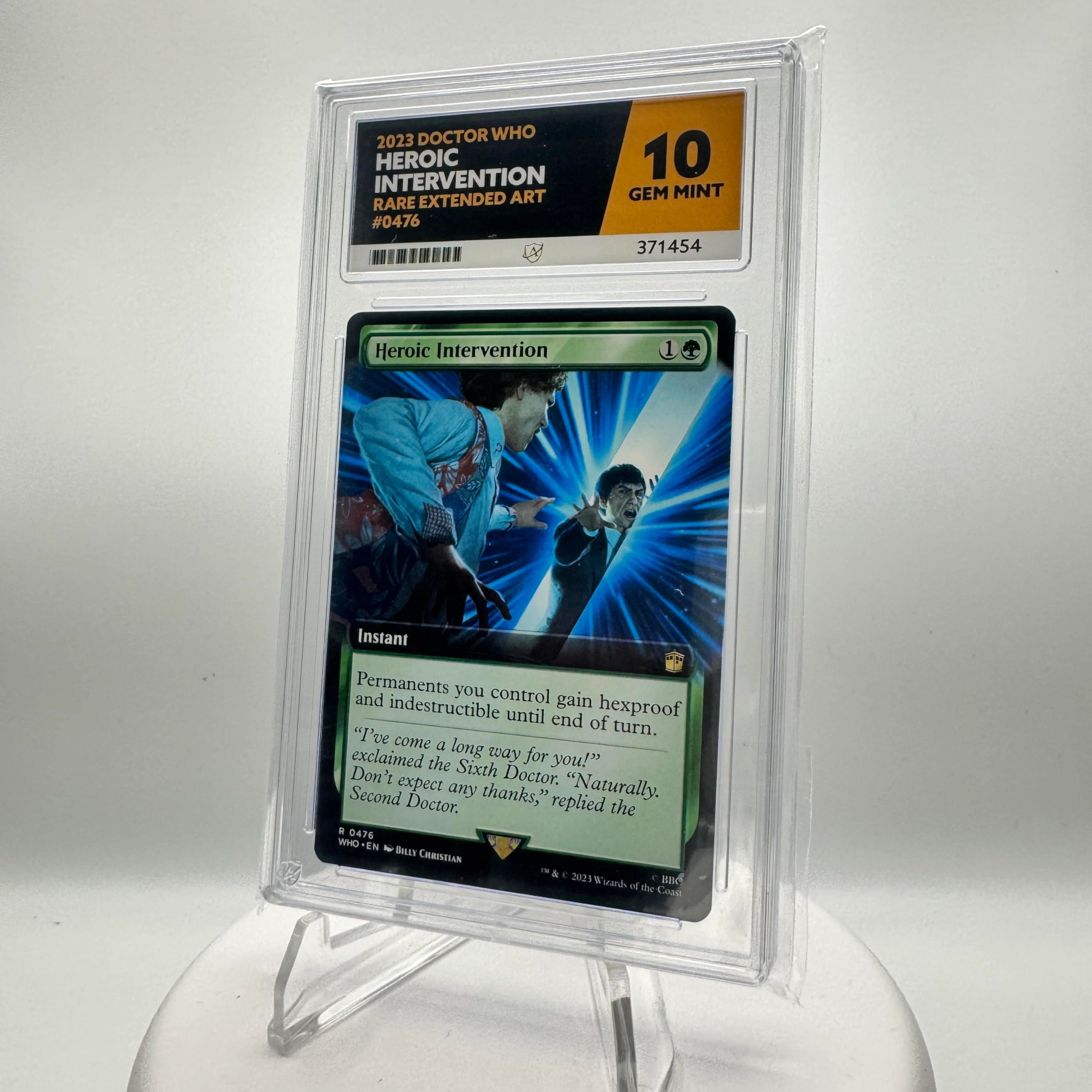 Collect-a-Bubbles Magic The Gathering Doctor Who Heroic Intervention 0476 - 1pcs