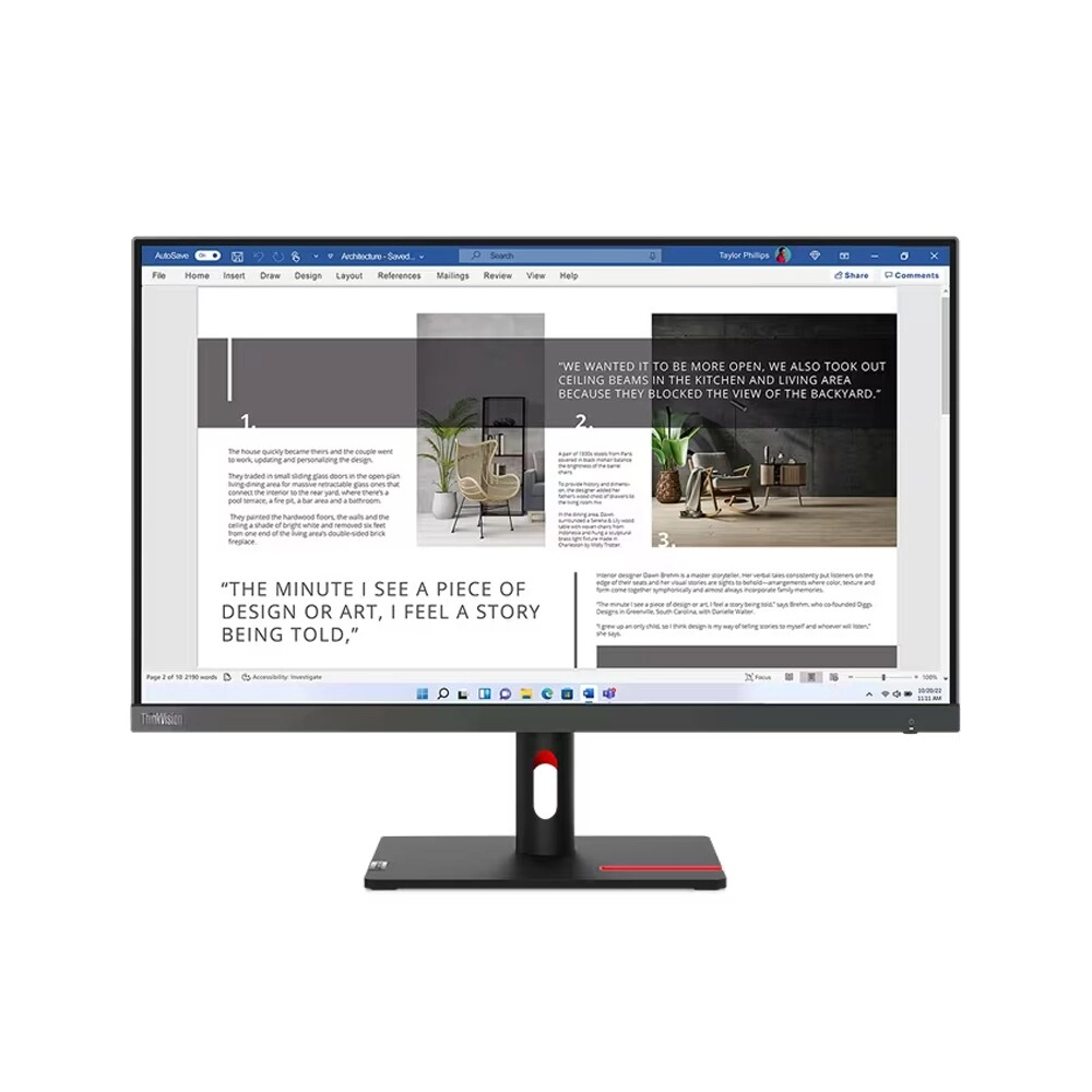 Lenovo ThinkVision S27i-30 - 63DFKAT4UK 27 in 1920 X 1080