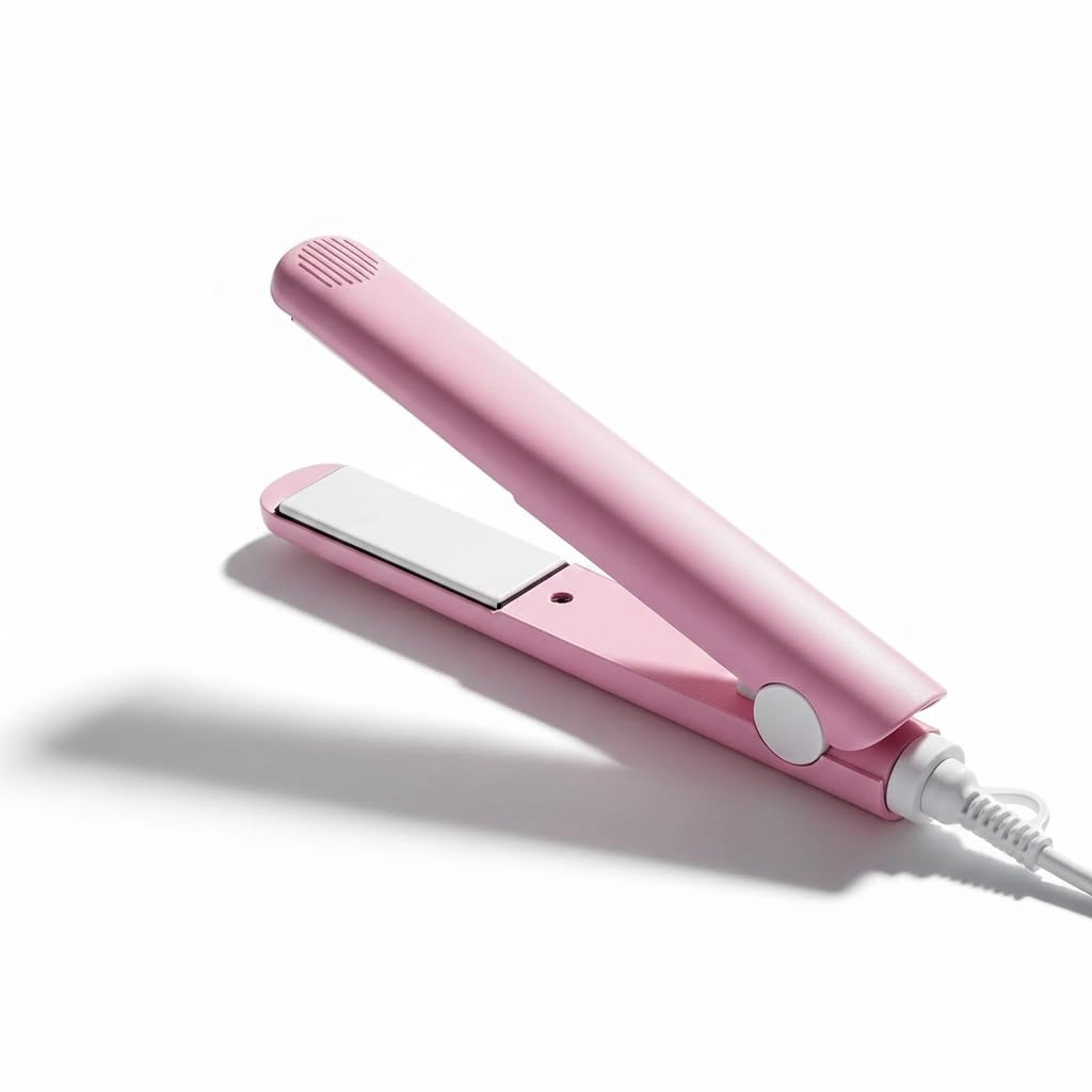 Mini Hair Straightener - Travel-Friendly Ceramic Blue
