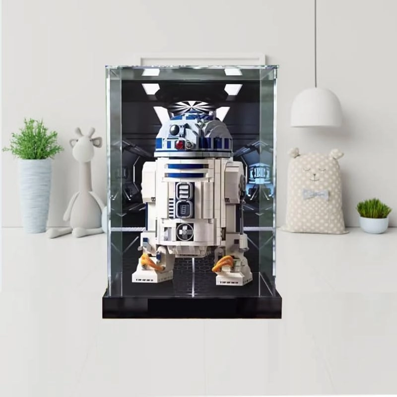 Clear Acrylic Display Case - fits 75308 Black Bottom