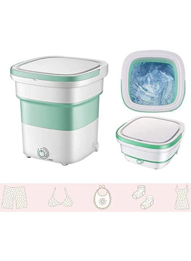 Portable Washing Machine - Foldable Mini Small Washer for Washing Baby Clothes, Underwear or Small Items, Suitable for Apartment, Laundry, Camping, RV, Travel