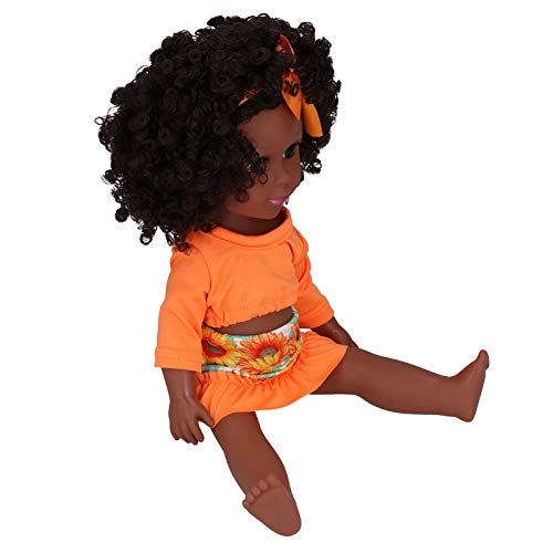 Baby Doll - 14 Inch African Orange and Yellow Flower Skirt