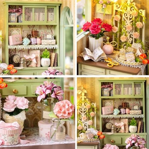 Miniature Wooden Dollhouse Furniture Kit - Creative Room 1:24