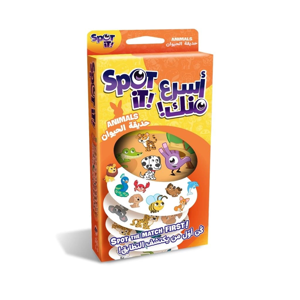 ZYGOMATIC Spot It: Animals - Card Game