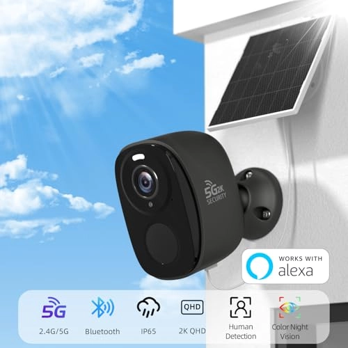 Wireless Outdoor Solar Security Camera 2K Pack