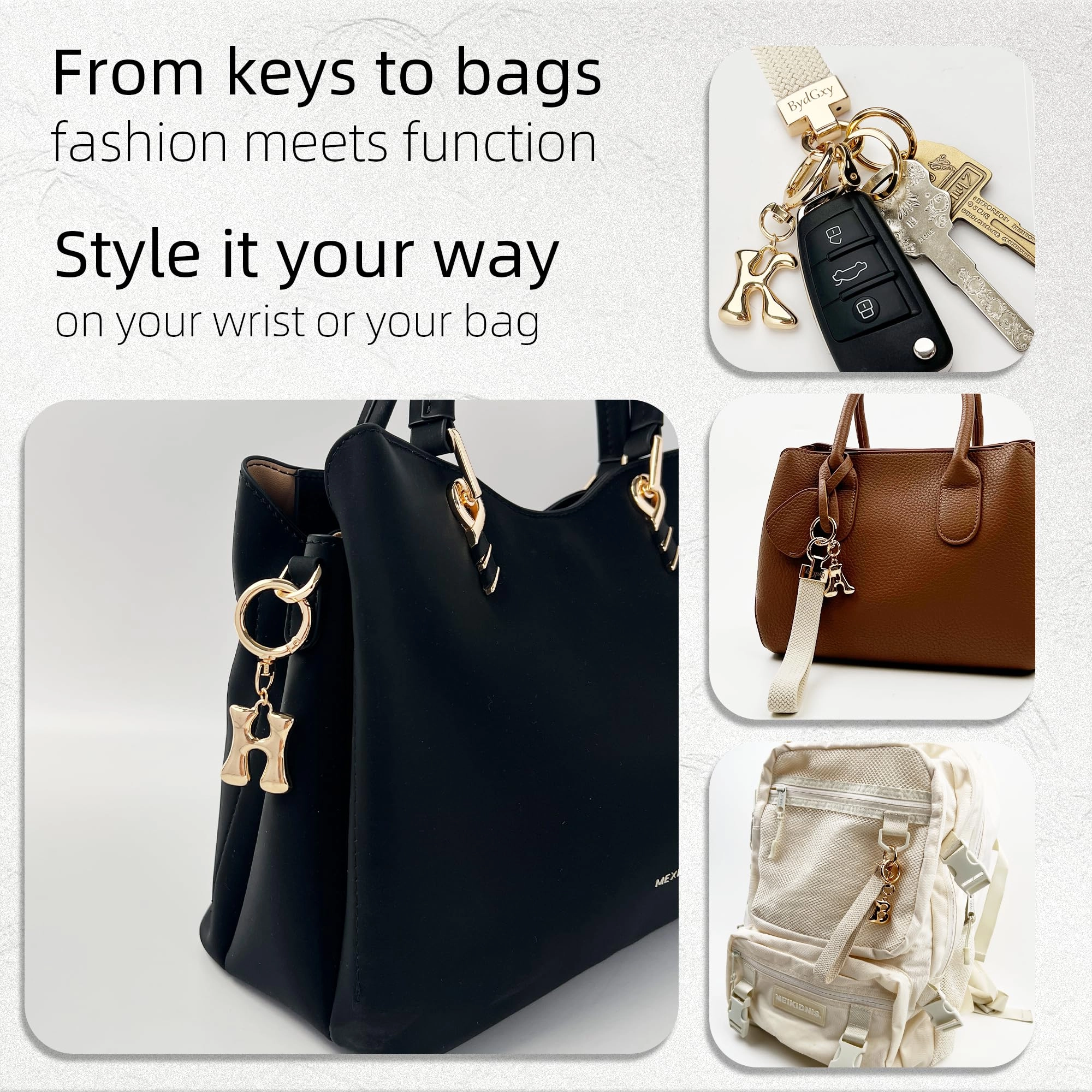 Initial Keychain - Letter