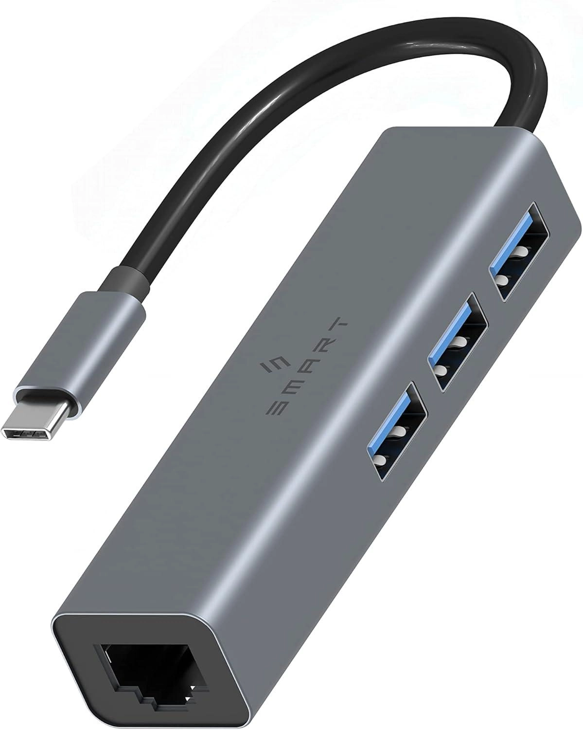 Smartix Premium 4 In1 Hub - USB-C RJ45 1000Mbps Grey