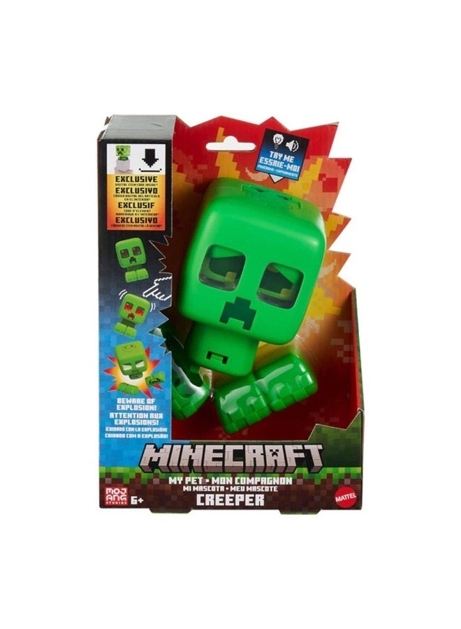 Minecraft My Pet Creeper Interactive Figure - 14 cm 3 x LR44