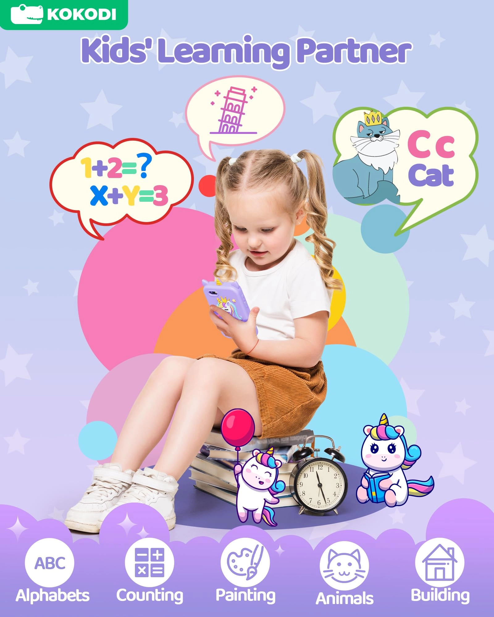 kokodi Kids Smart Phone Toy Unicorn - 3 years+