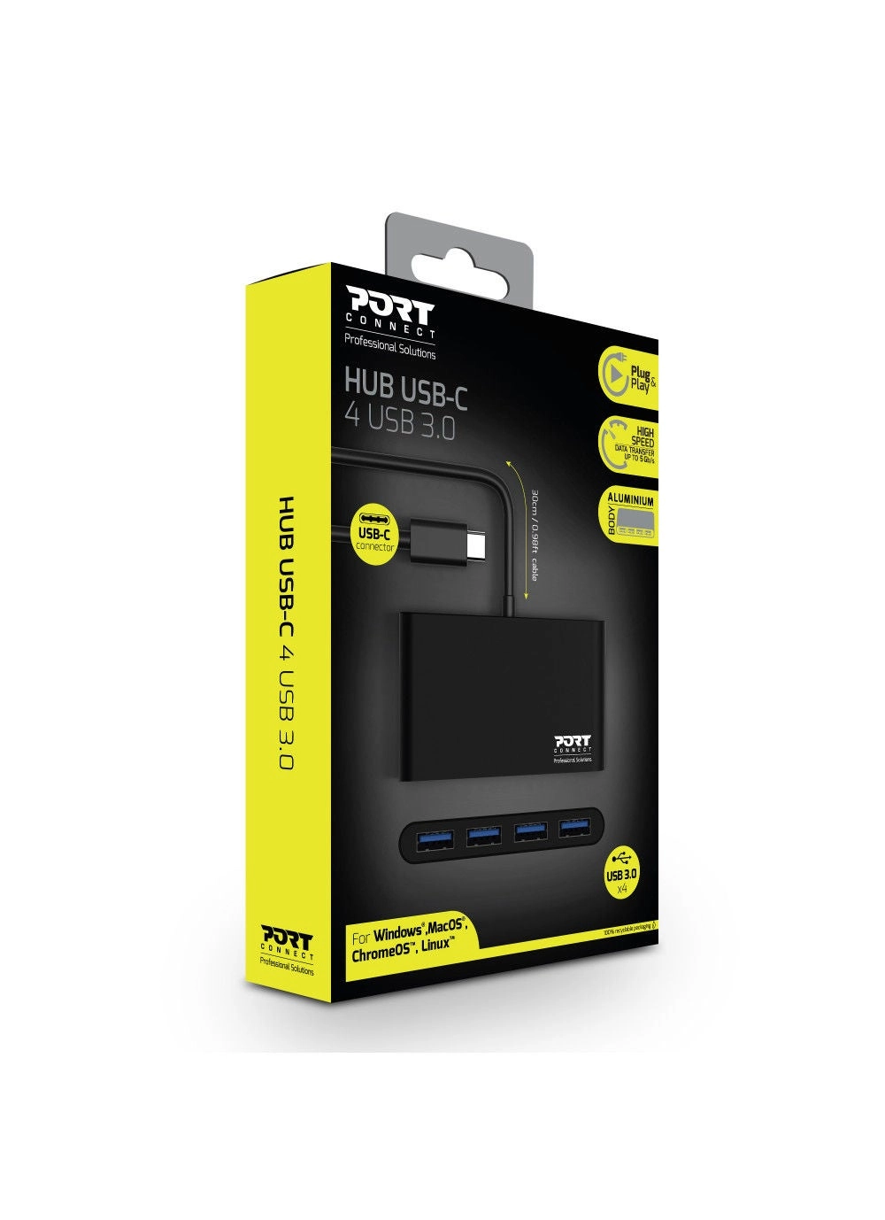 USB-C to 4 USB 3.0
