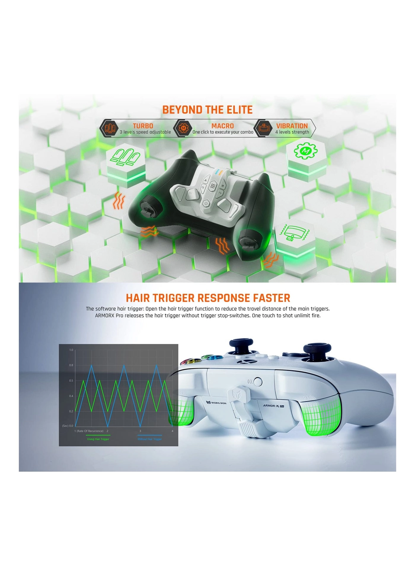 Armor-x pro - Wireless Wired Xbox Series X|S Xbox One Switch Win