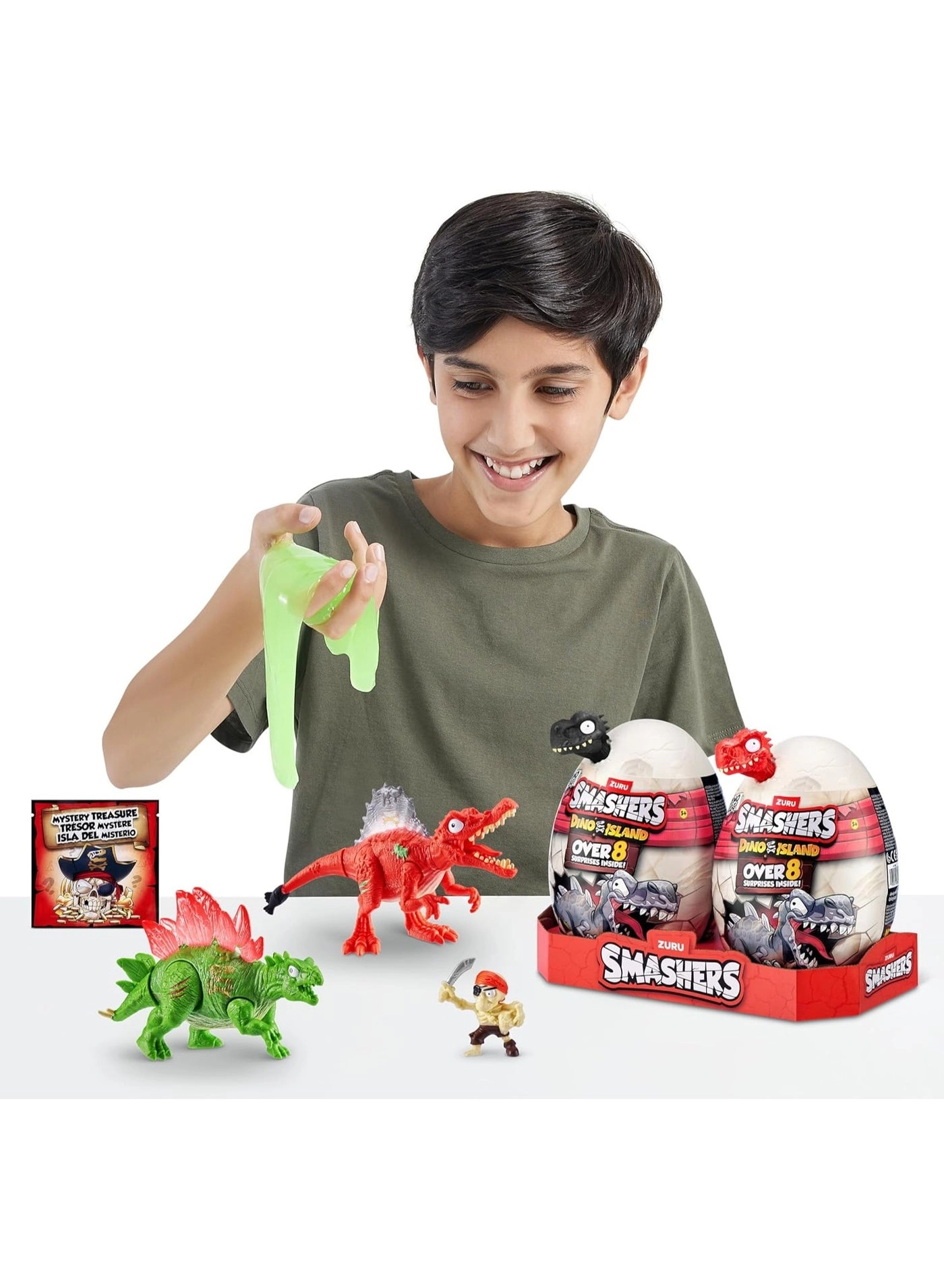 Dino Island Egg - 8 Surprises + Jurassic Light Up Egg (74110)