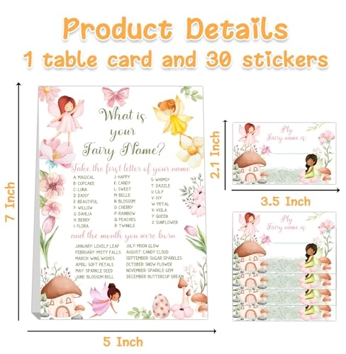 What's Your Fairy Name Game - 31.0 Count