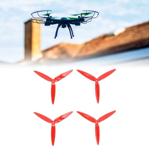 180dkxuwa2-11 - 4pcs Three-Blade Polycarbonate Red 7" 8" FPV
