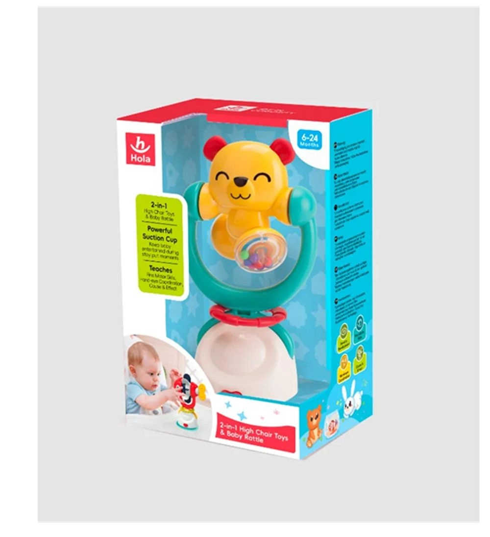 2 in 1 Highchair Toys And Baby Rattle - 6 months