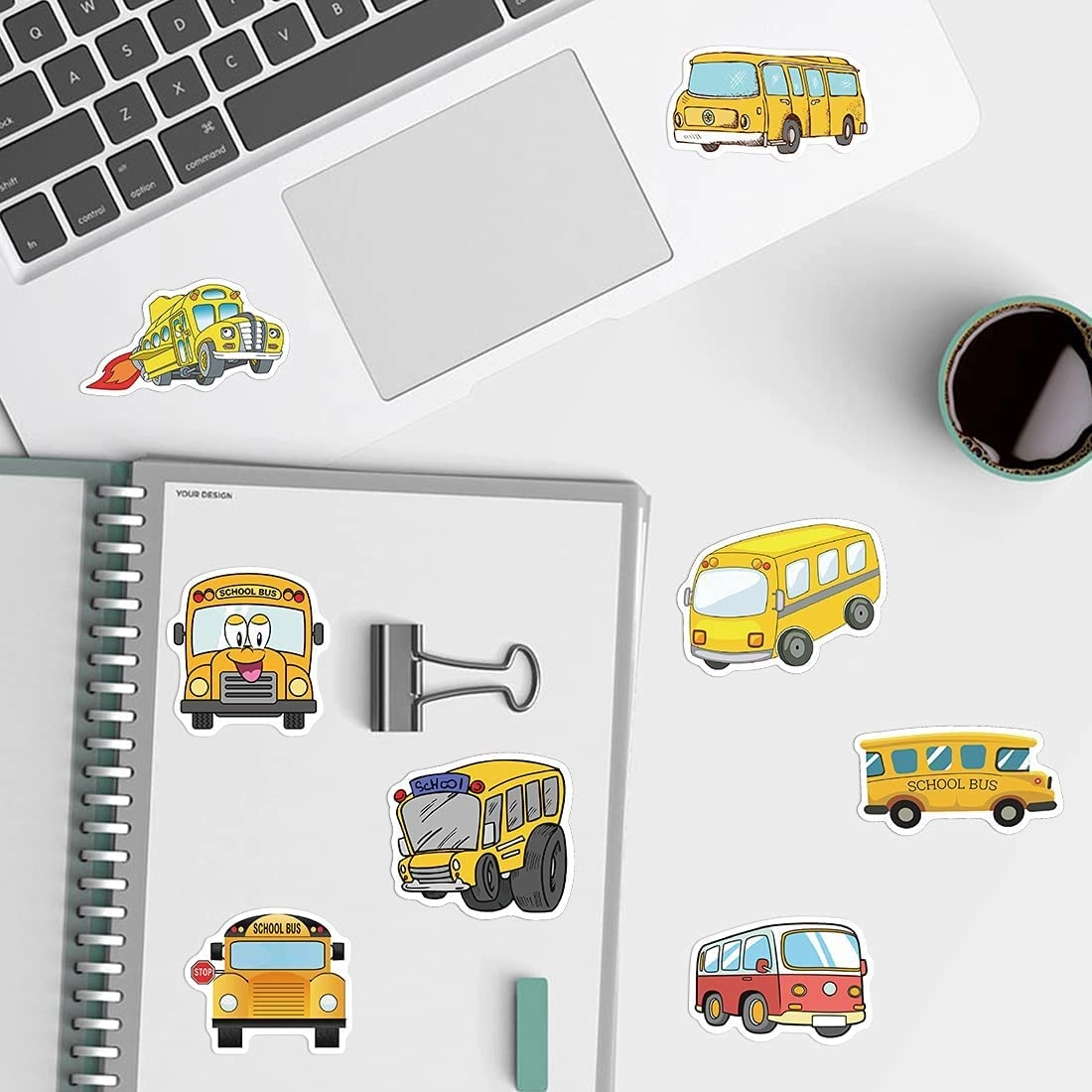 School Bus Sticker Book 100 pcs