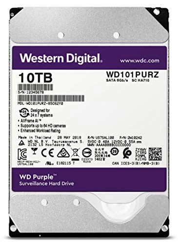 Purple Surveillance 3.5" 256MB SATA 6Gb/s (WD101PURZ) - 10TB