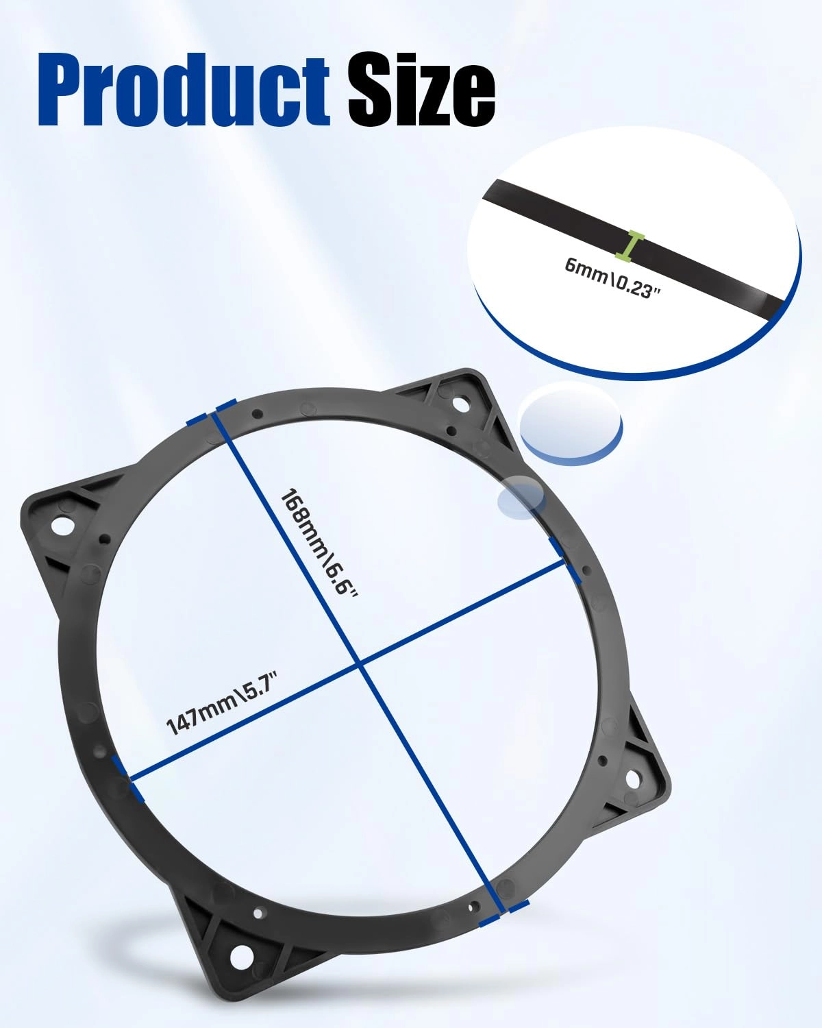 6.5-6.75 Front Door Speaker Adapter