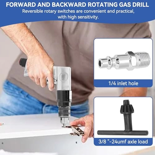 Pneumatic Drill - 3/8" 1700rpm Reversible Air Powered