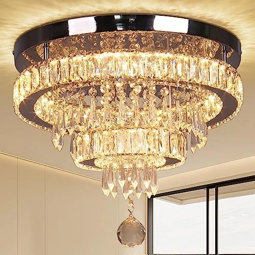 Modern Crystal Chandeliers - Warm White 2700K Not dimmable