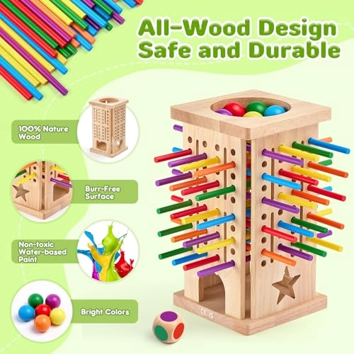 Montessori Wooden Board Game - 3 years+ 42 pieces