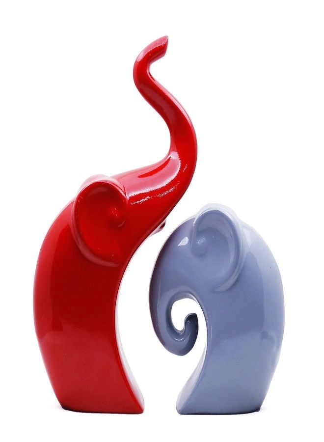 Charm Elephant Couple - Polyresin