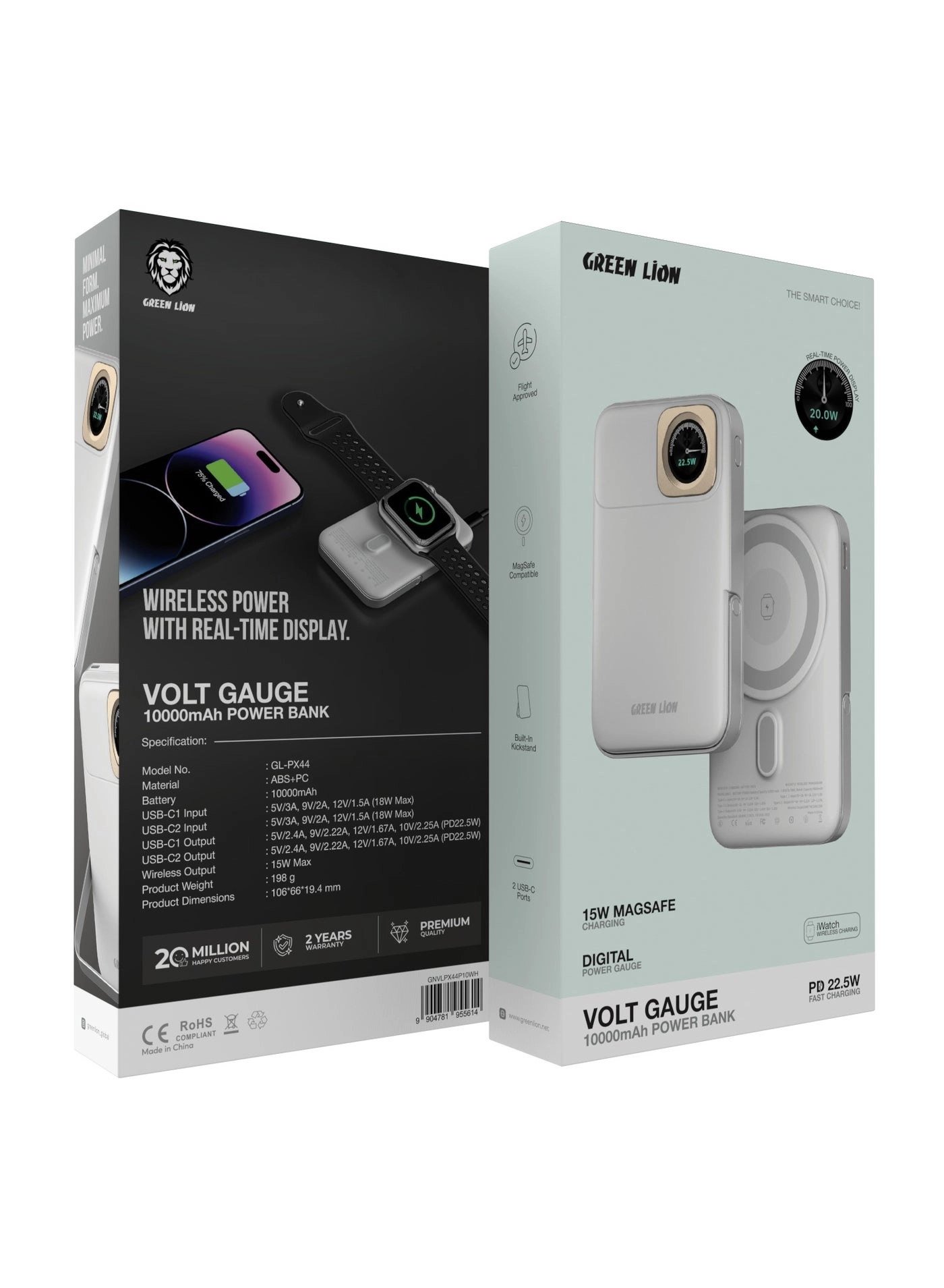 Mag Vision - 10000 mAh 22.5 W Fast charging Wireless charging
