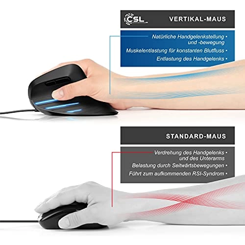 Ergonomic Vertical Mouse - USB