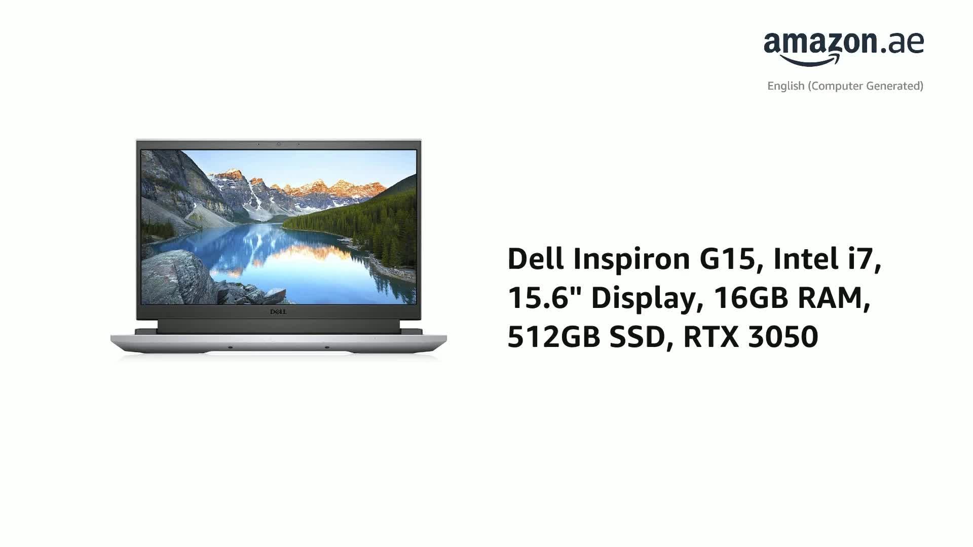 Gaming Inspiron G15 5511 - 15.6'' Core i7-11800H 16GB DDR4 512GB SSD