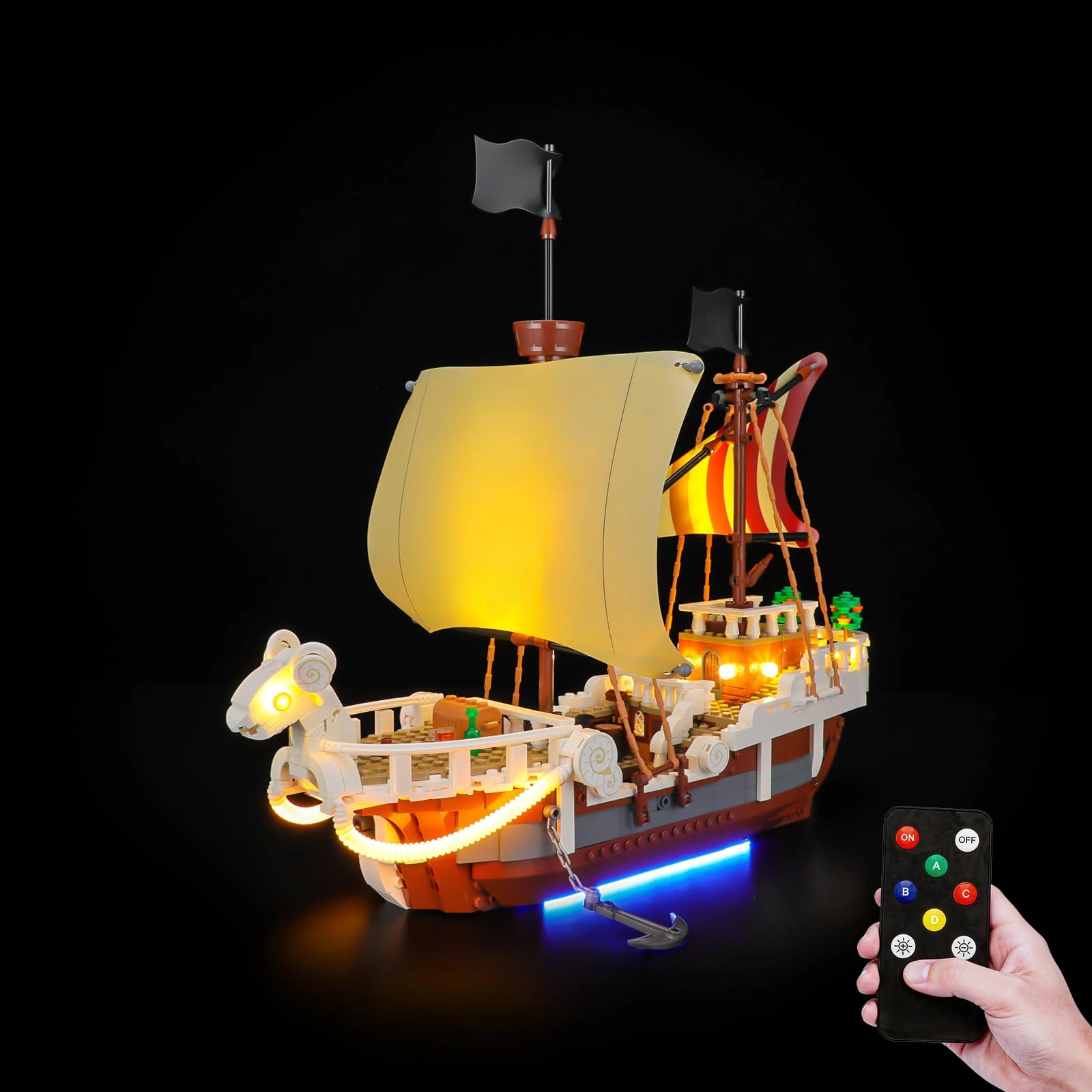 BRIKSMAX ONE Piece The Going Merry Pirate Ship Light Kit