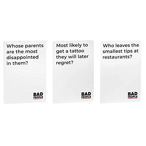 Bad People Card Game - 17 years and up