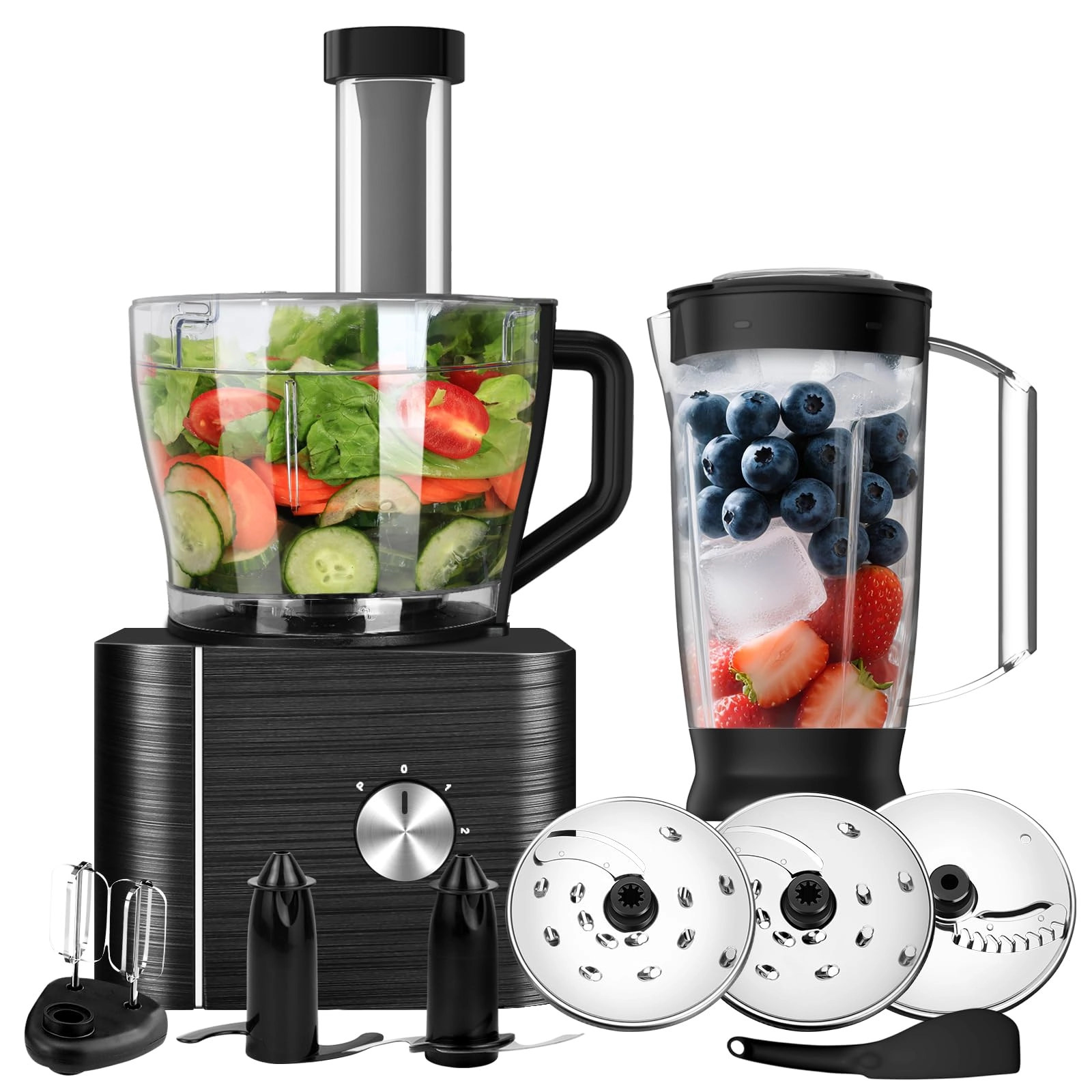11-in-1 Food Processor and Blender - 3.2L 1100W