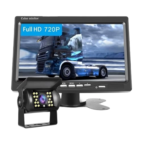 Monitor - 7" HD 800 x 480 + Rear View Camera - 8LED Night Vision