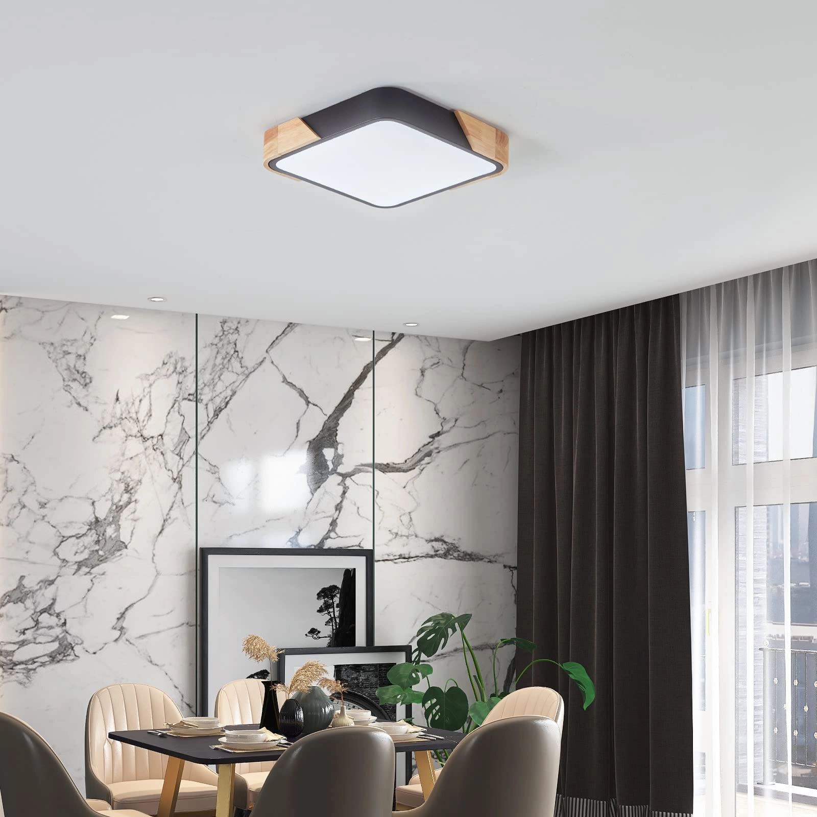 Flush Ceiling Light - 6000K 4000K 3000K Dimmable