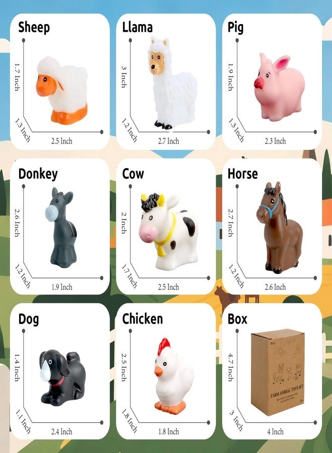Farm Animal Toddler Toys - 1,2,3 Years Old 8-Piece