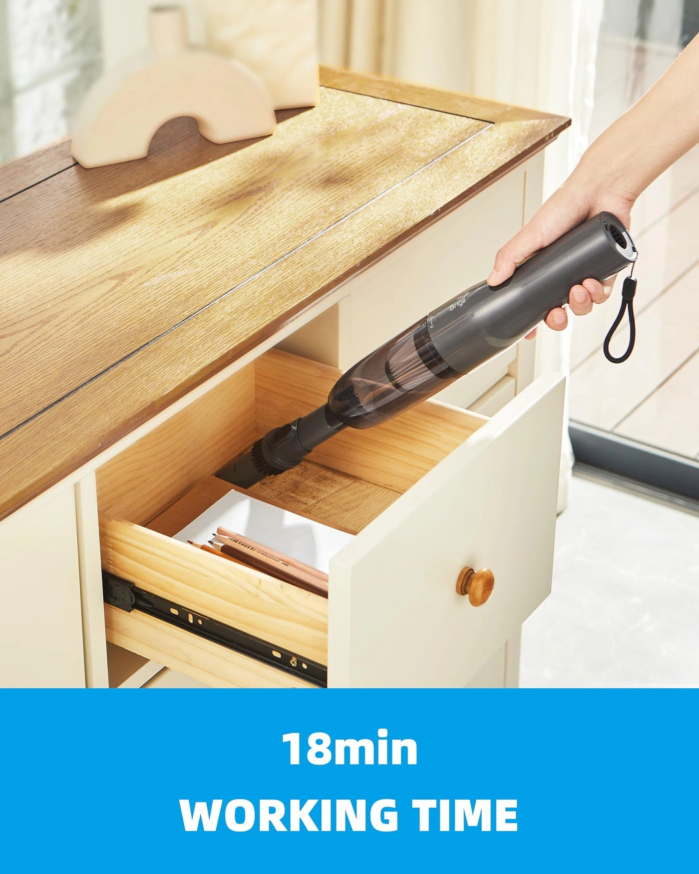 Crevice Vacuum - Cordless 2-in-1 USB-C Rechargeable