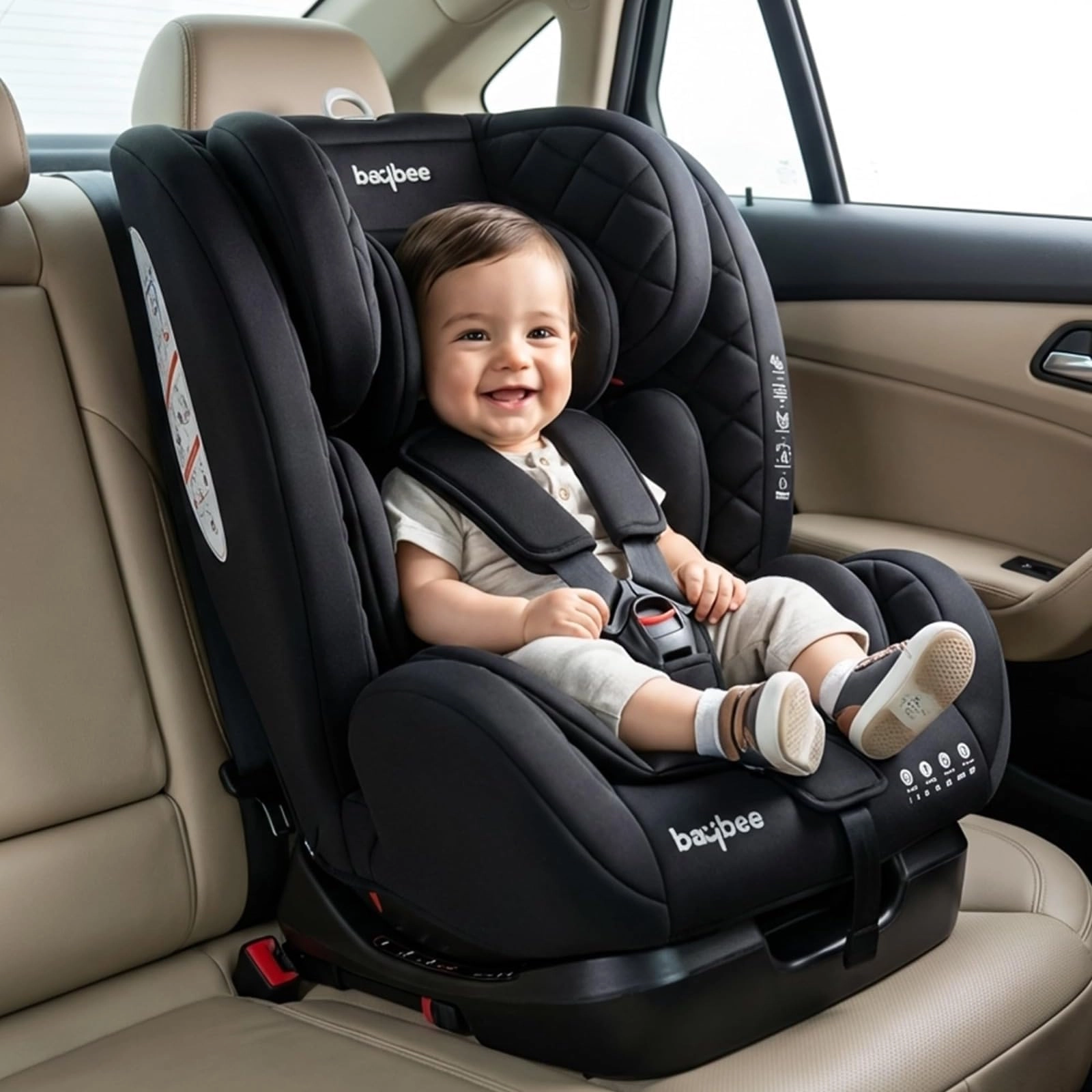 BAYBEE Convertible Car Seat - 0 to 12 yr(s) ISOFIX